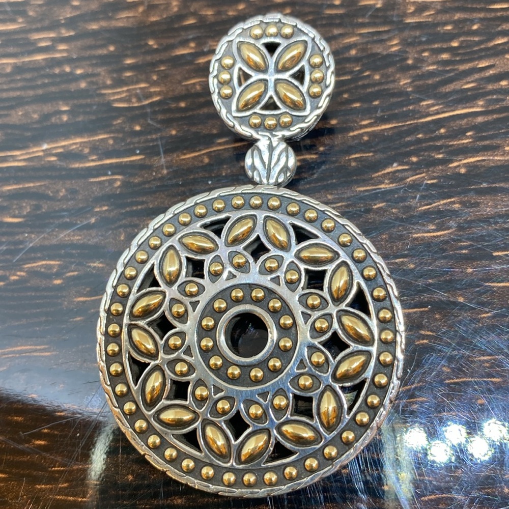 John Hardy 18K and Silver Kawung Large Pendant